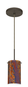 Stilo One Light Pendant in Bronze (74|1BT-4404CE-HAL-BR)