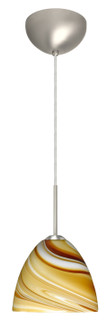 Sasha One Light Pendant in Satin Nickel (74|1BC-7572HN-HAL-SN)