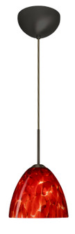 Sasha One Light Pendant in Bronze (74|1BC-757241-LED-BR)