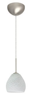 Bolla One Light Pendant in Satin Nickel (74|1BC-412260-HAL-SN)