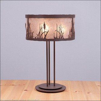 Kincaid-Cattails Three Light Desk Lamp in Rustic Brown (172|M69165AL-27)