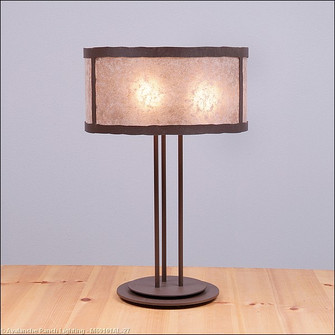 Kincaid-Rustic Plain Three Light Desk Lamp in Rustic Brown (172|M69101AL-27)