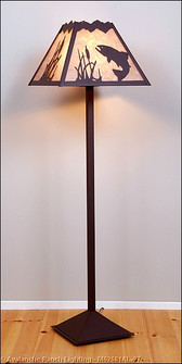 Rocky Mountain-Trout One Light Floor Lamp in Rustic Brown (172|M62681AL-27)