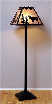 Rocky Mountain-Mountain Elk Black Iron One Light Floor Lamp in Black Iron (172|M62633AL-97)