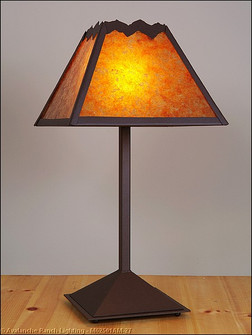 Rocky Mountain-Rustic Plain Rustic Brown One Light Table Lamp in Rustic Brown (172|M62501AM-27)