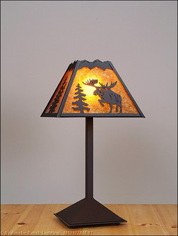 Rocky Mountain-Alaska Moose Black Iron One Light Desk Lamp in Black Iron (172|M62422AM-97)