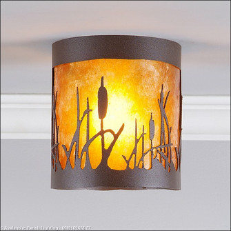 Kincaid-Cattails One Light Semi Flush Mount in Rustic Brown (172|M49165AM-27)