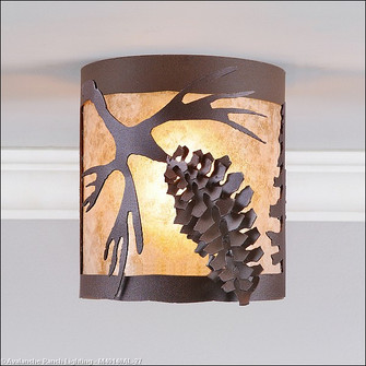 Kincaid-Spruce Cone One Light Semi Flush Mount in Rustic Brown (172|M49140AL-27)