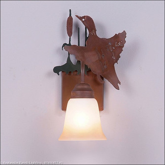 Wasatch-Loon Cedar Green/Rust Patina One Light Wall Sconce in Cedar Green/Rust Patina (172|H14164TT-03)