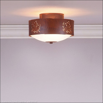 Ridgemont-Maple Cutout Two Light Close-to-Ceiling Light in Rust Patina (172|A47906-02)