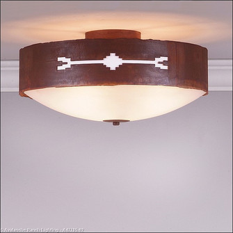 Ridgemont-Del Rio Three Light Close-to-Ceiling Light in Rust Patina (172|A47785-02)