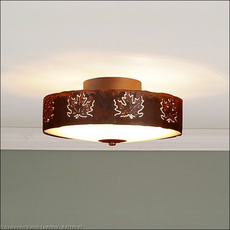 Ridgemont-Maple Cutout Three Light Close-to-Ceiling Light in Rust Patina (172|A47106-02)