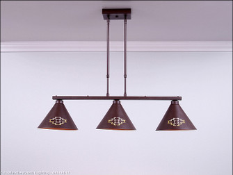 Canyon-Pueblo Two Light Island Pendant in Rustic Brown (172|A45284-27)