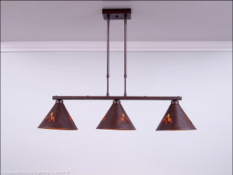 Canyon-Deception Pass Two Light Island Pendant in Rustic Brown (172|A45202-27)