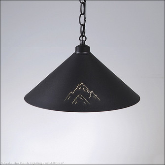 Canyon Black Iron One Light Pendant in Black Iron (172|A24441CH-97)
