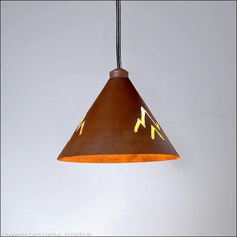 Canyon Rust Patina One Light Pendant in Rust Patina (172|A24102BC-02)