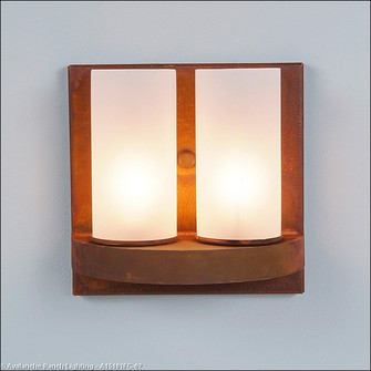 Wisley-Rustic Plain Two Light Wall Sconce in Rust Patina (172|A15101FC-02)