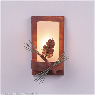 Wisley-Pine Cone One Light Wall Sconce in Pine Green/Rust Patina (172|A14920TS-04)