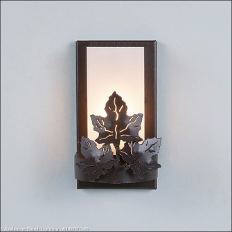 Wisley-Maple Leaf Dark Bronze Metallic One Light Wall Sconce in Dark Bronze Metallic (172|A14905FC-28)