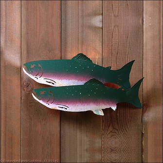 Crestline-Travelin Trout One Light Wall Sconce in Rust Patina (172|A12081-05)