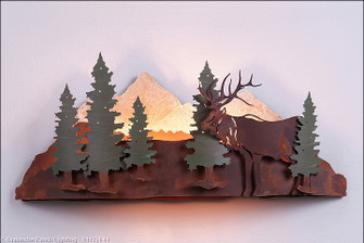 Crestline-Elk One Light Wall Sconce in Pine Green/Rust Patina (172|A11334-04)