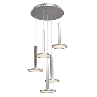 Aurora LED Chandelier in Brushed Aluminum (78|AC7556)