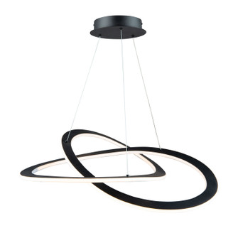 Wave LED Chandelier in Black (78|AC7077BK)