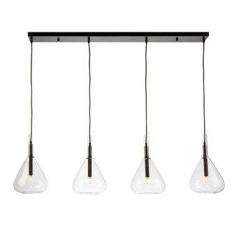 Conic Four Light Island Pendant in Black (78|AC11164BK)