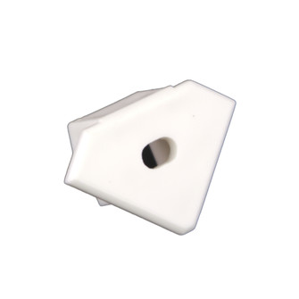 Extrusion End Cap in White (303|PE-AA2-FEED)