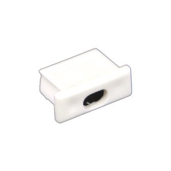 Extrusion End Cap in White (303|PE-AA1-FEED)