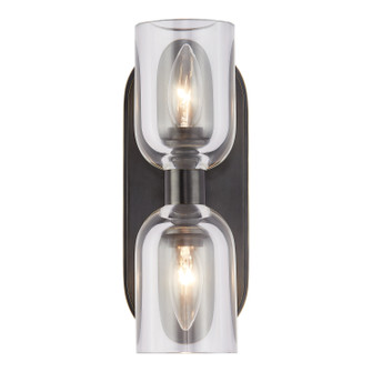 Lucian Two Light Vanity in Clear Crystal/Urban Bronze (452|WV338902UBCC)