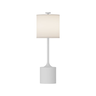 Issa One Light Table Lamp in White/Ivory Linen (452|TL418726WHIL)