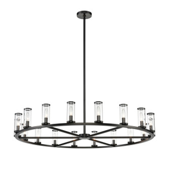 Revolve 18 Light Chandelier in Clear Glass/Urban Bronze (452|CH309018UBCG)