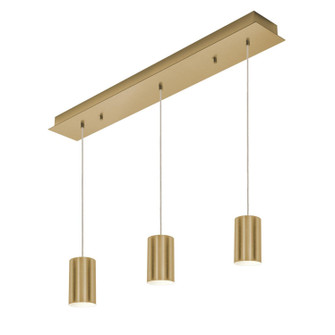 Tyke Three Light Pendant in Satin Brass (162|TYKP04MBSBLNR3)