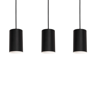 Tyke Three Light Linear Pendant in Black (162|TYKP04MBBKLNR3)