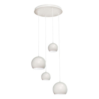 Roxy Four Light Pendant in White (162|RXYP99WHRND4)