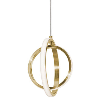 Lock LED Pendant in Satin Brass (162|LCKP09L30D1SB)