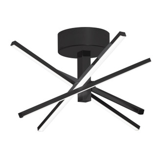 Jaxx LED Semi-Flush Mount in Black (162|JAXF2020L30D1BK)