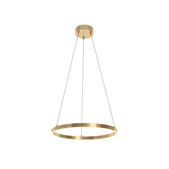 Glo LED Pendant in Satin Brass (162|GLOP24L30D1SB)