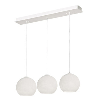 Cleo Three Light Pendant in White (162|CLEP13WHLNR3)
