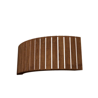 Slatted Two Light Wall Lamp in Imbuia (486|4039.06)