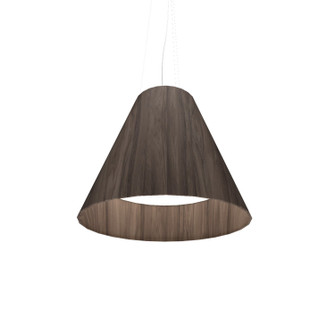 Conical LED Pendant in American Walnut (486|295LED.18)