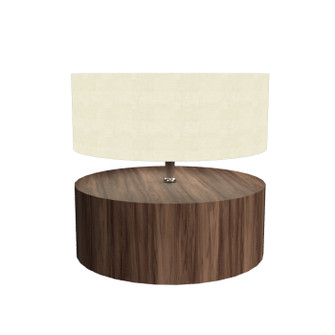 Cylindrical One Light Table Lamp in American Walnut (486|145.18)