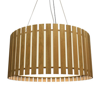 Slatted LED Pendant in Louro Freijo (486|1093LED.09)