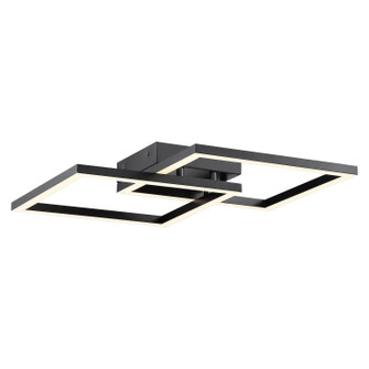 Squared LED Wall Fixture in Black (18|63966LEDD-BL/ACR)