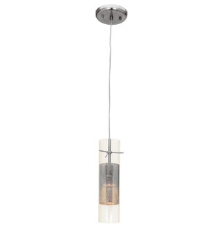 Spartan One Light Pendant in Brushed Steel (18|50525-BS/CLM)