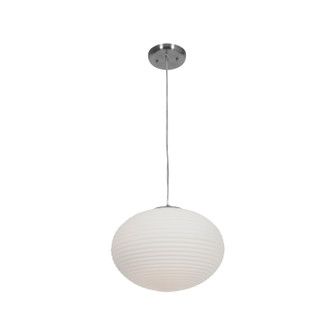 Callisto LED Pendant in Brushed Steel (18|50180LEDDLP-BS/OPL)