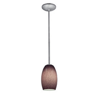 Chianti One Light Pendant in Brushed Steel (18|28078-1R-BS/PLC)