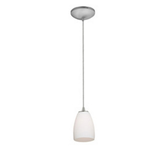 Sherry One Light Pendant in Brushed Steel (18|28069-1C-BS/OPL)