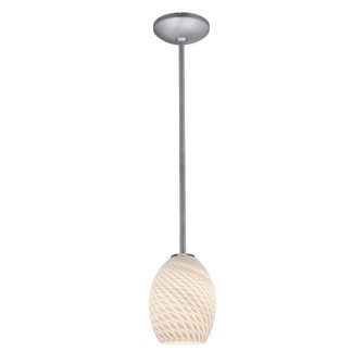 Brandy FireBird LED Pendant in Brushed Steel (18|28023-3R-BS/WHTFB)